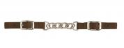 Nylon curb strap flat link stainless steel